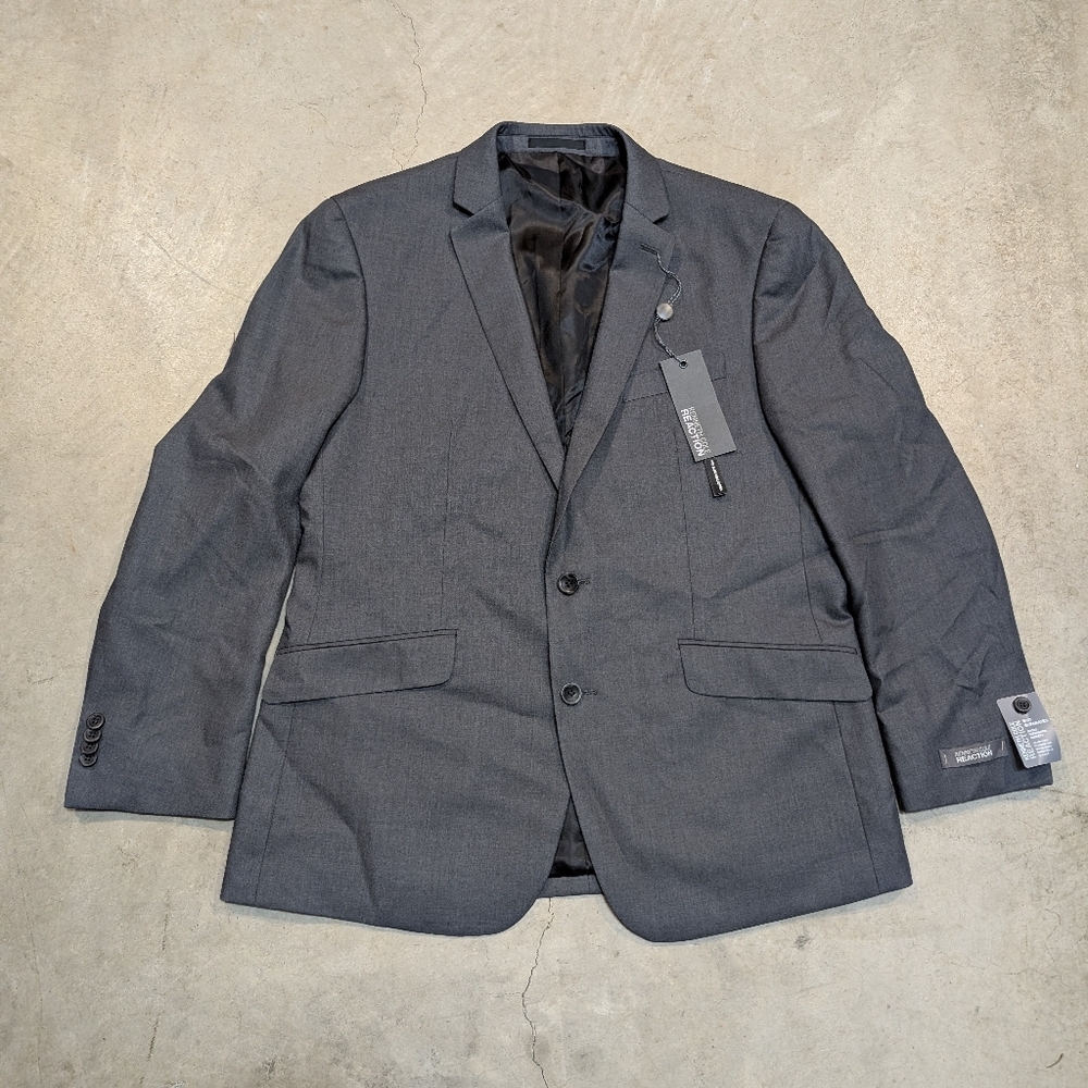 NWT Kenneth Cole Reaction Blazer Mens 42S Gray